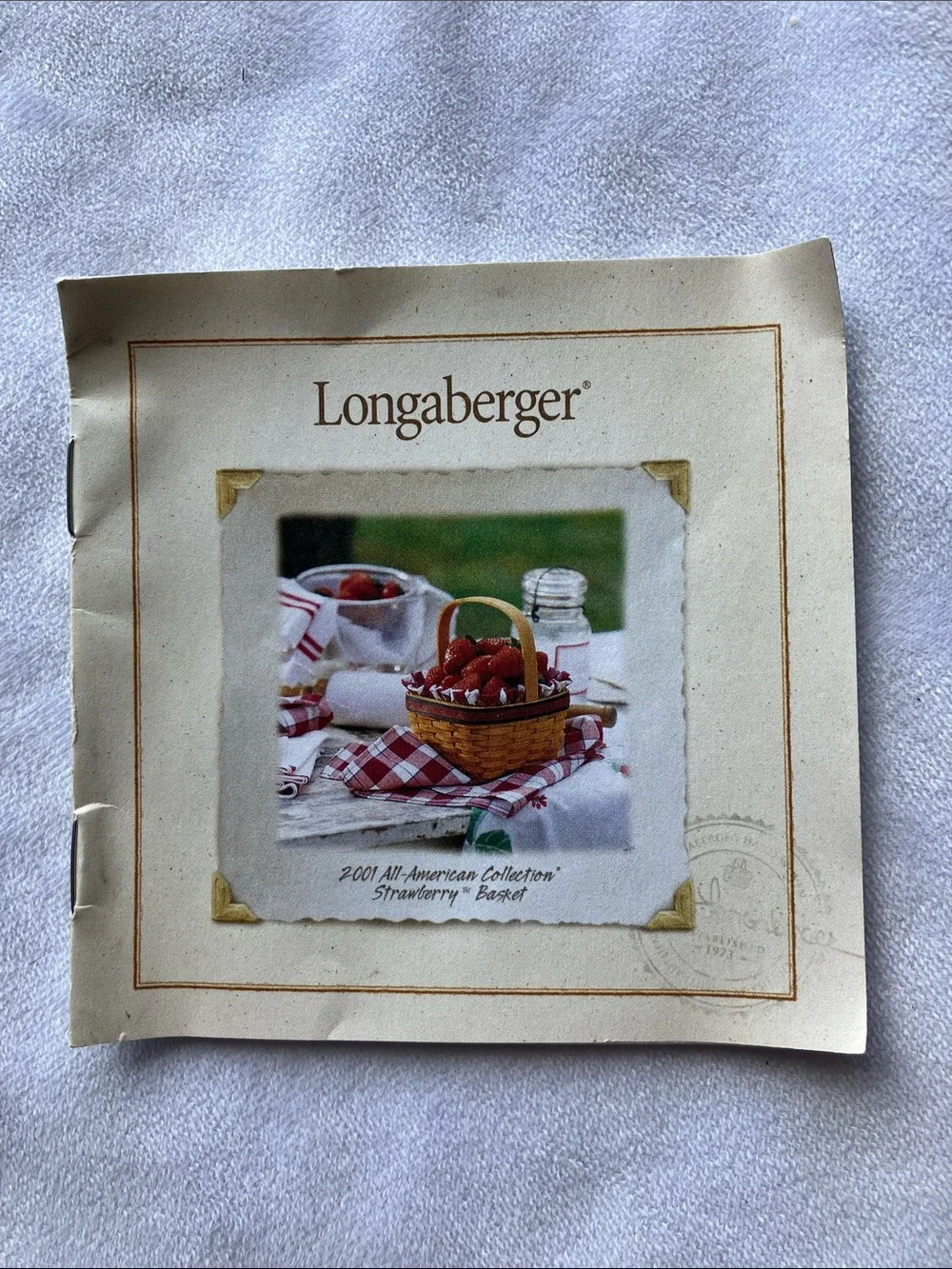 Longaberger Strawberry Basket 2001